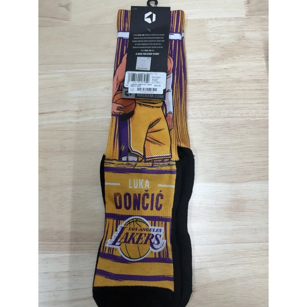 Luka Doncic Los Angeles Lakers Rock Em Socks NBA - Men's L/XL (9-13) - New